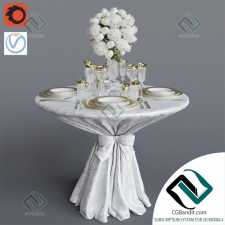посуда dishes Wedding table