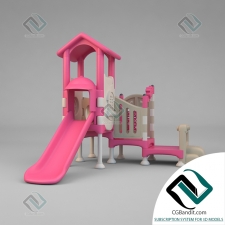 Детская мебель Children's furniture Pink playset 03