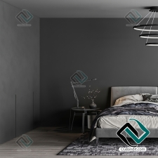 Gray Bedroom Corner