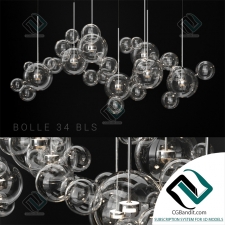 Подвесной светильник Hanging lamp Giopato & Coombes Bolle 34 Bubble 2 CLEAR SILVER