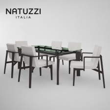 Natuzzi Sonata and B&B ITALIA oska table