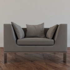 simple modern wihte chair