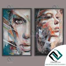 Багеты Baguettes Set of modern paintings 07