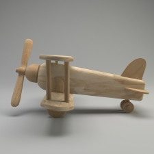Деревянный самолётик