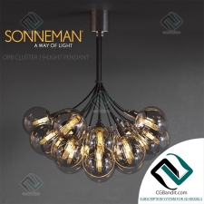 Подвесной светильник Sonneman ORB CLUSTER 19-LIGHT PENDANT