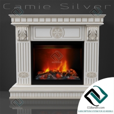 Камин Fireplace Camie Silver
