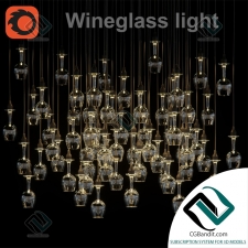 Подвесной светильник Hanging lamp Wineglass light