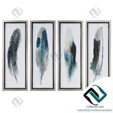 Багеты Baguettes Painting feathers
