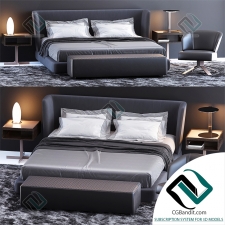 Кровать Bed MINOTTI CREED