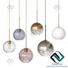 Подвесной светильник Hanging lamp Sculptural Glass Globe Pendant