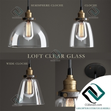 Подвесные светильники Loft Clear Glass