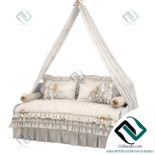 Детская кровать Children's bed with a canopy 022