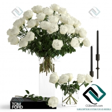 Декоративный набор Белые розы White roses