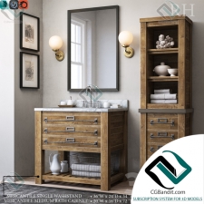 MERCANTILE SINGLE WASHSTAND, мебель для саузла