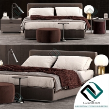 Кровать Bed Minotti Powell