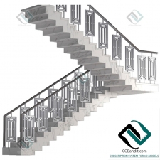 лестница мраморная stairs are marble with metal