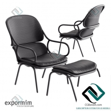 Кресло Armchair Expormim Frames footstool