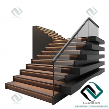 лестница современная modern staircase 05