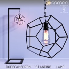Dodecahedron floor lamp