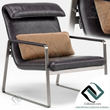 Brown Leather Lounge Chair armchair