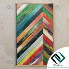 Багеты Baguettes Wooden wall panel