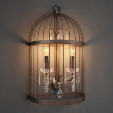 GRAMERCY HOME - BIRDCAGE CRYSTAL SCONCE SN008-2-ABG