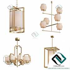 Подвесной светильник Hanging lamp Wide Antique Brass 02