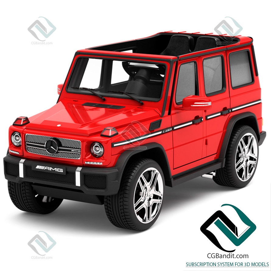 Игрушки Toys Mercedes-Benz AMG electric car 3D модель скачать на CGBandit в  формате 3d max, 3ds, obj, fbx, материалы Vray, Corona Render