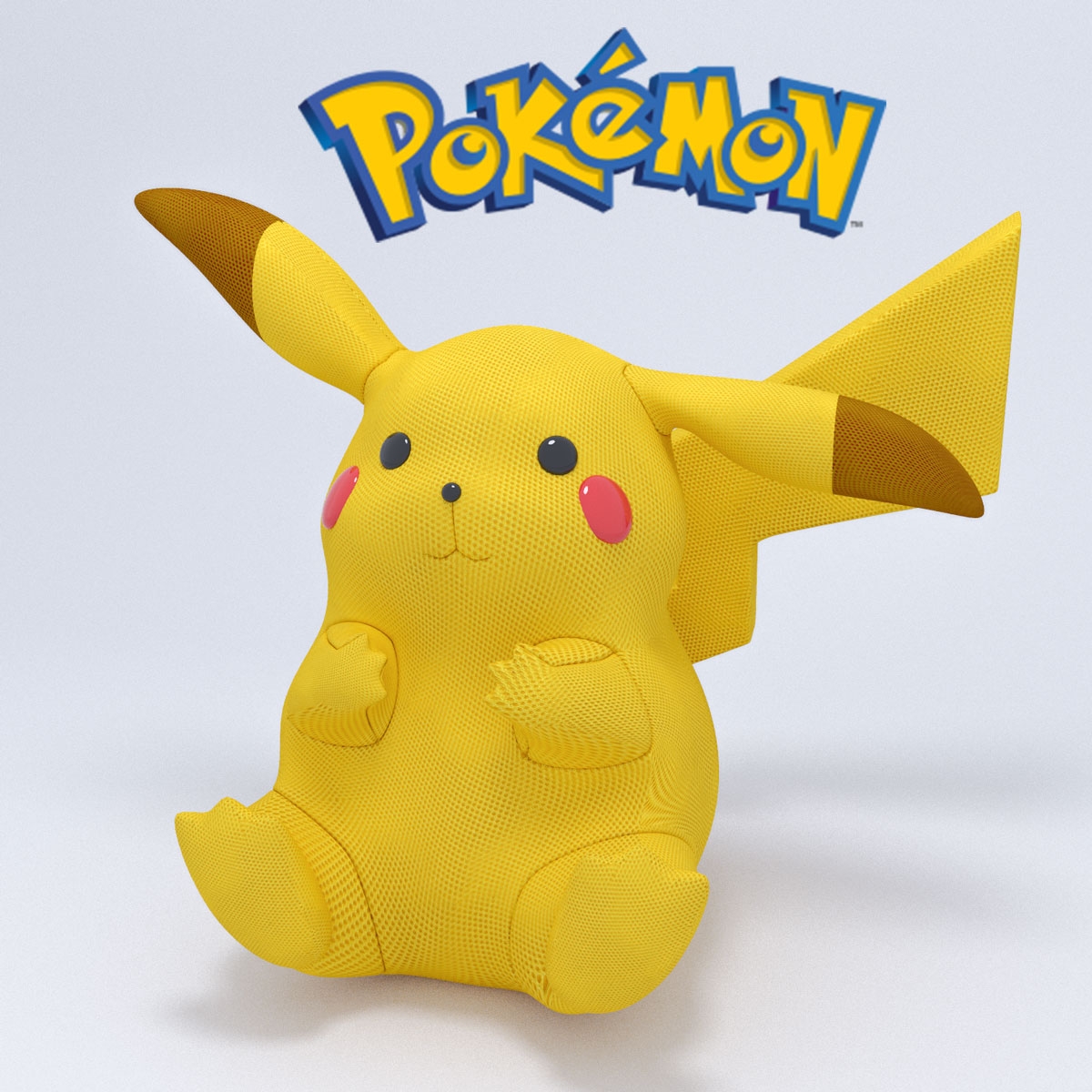 Pikachu 3D модель скачать бесплатно на CGBandit в формате 3d max, 3ds, obj,  fbx, материалы Vray, Corona Render