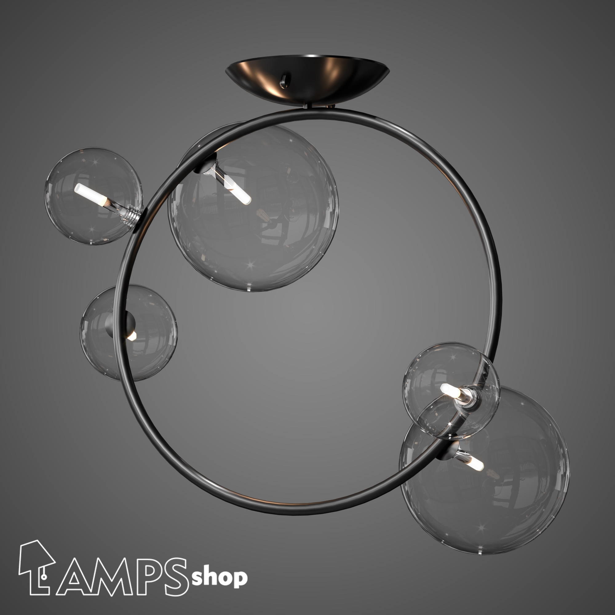 PL3025 Chandelier Rainbow Bubble Lap 3D модель скачать бесплатно на  CGBandit в формате 3d max, 3ds, obj, fbx, материалы Vray, Corona Render