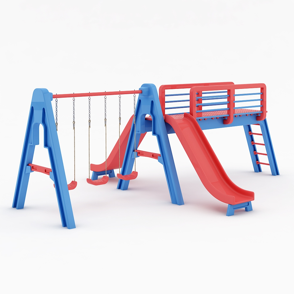 Plastic Playground 3D модель скачать бесплатно на CGBandit в формате 3d max,  3ds, obj, fbx, материалы Vray, Corona Render