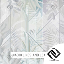 Стены, обои Creativille  Wallpapers Lines and Leaves