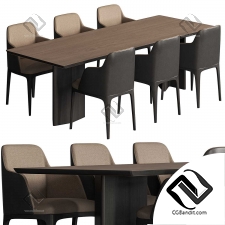 Стол и стулья 55