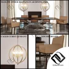 Стол и стул Table and chair Maslow Dining Furniture