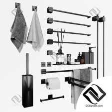 bathrooom accessories black