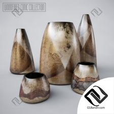 Вазы Vases Woodfired conic collection