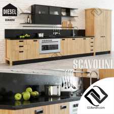 Кухня Kitchen furniture Scavolini Diesel Social