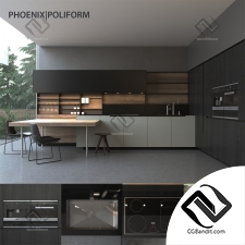 Кухня Kitchen furniture Poliform Varenna Phoenix 14