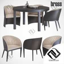 Стол и стул Table and chair Bross Hug & Thor