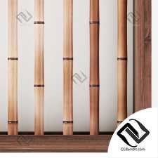 Bamboo decor wall branch n8