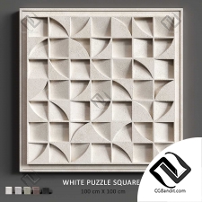 Багеты White Puzzle Square