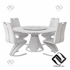 Round Rotating Dining Table