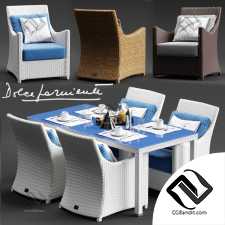 Стол и стул Table and chair Dolcefarniente SCAURI and PALINURO