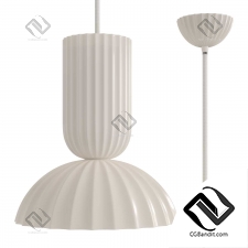 Подвесной светильник Jeanne Fluted White Porcelain Dome