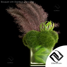 Букет Bouquet with Dianthus green trick