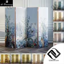 Ширмы с обоями Screens with wallpaper De Gournay