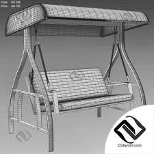 Садовые качели Nofi Outdoor Swing Chair White