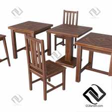 Стол и стулья для кафе,бара или сада