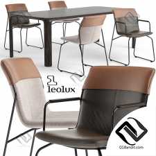 Стол и стул Table and chair Leolux Ditte