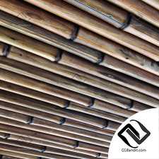 Ceiling bamboo branch low n5 / Потолок из бамбука №5